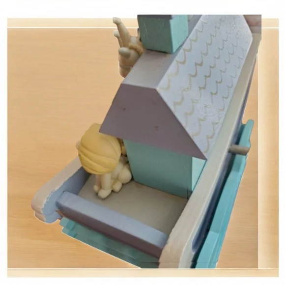 Vintage 1991 Precious Moments NOAHS ARK WOODEN ACTION MUSICAL - Picture 4 of 6